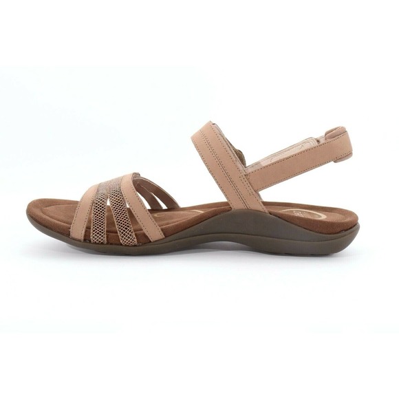 Abeo Brynn Sandals Taupe Women's Size US 7 Neutral Footbed ($) 676 - Picture 2 of 7